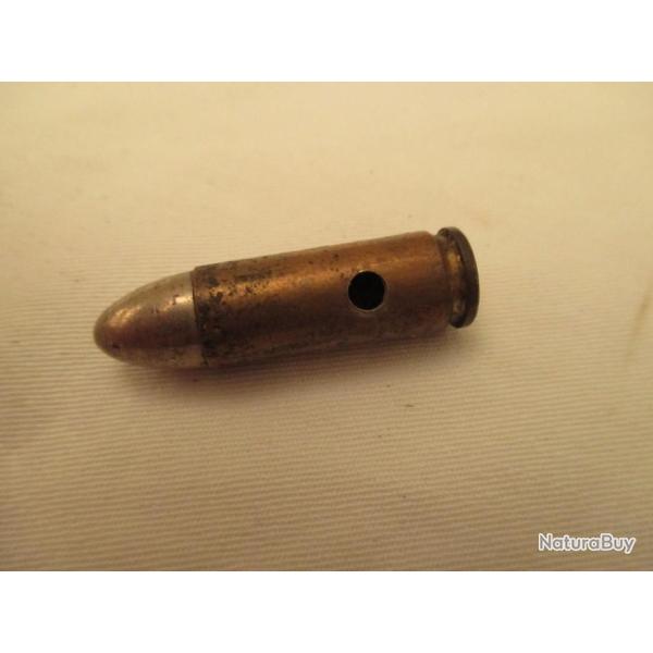 une  balle d�militaris�e  de  9 mm extra  long  35 mm  - bergmann dat�  1938  - aigle  -