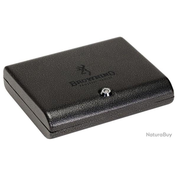 COFFRE ARME DE POING BROWNING MOD. PISTOLET NOIR � CL� + C�BLE ANTIVOL IWA 2019