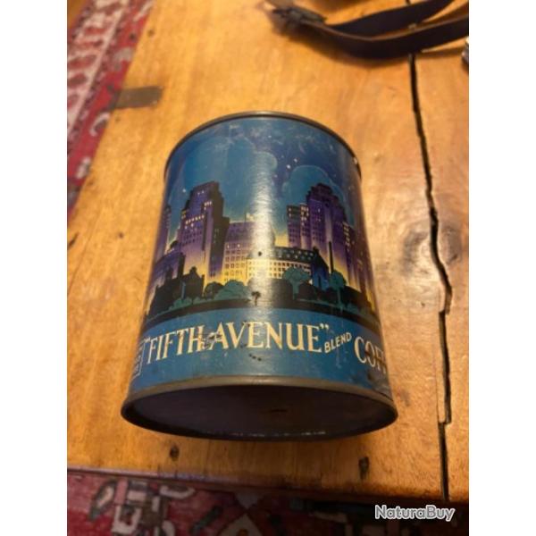 Grosse bo�te  caf� anglais/US WWII Pi�ce de terrain. Pleine Provient de chez un ancien FNFL. RARE