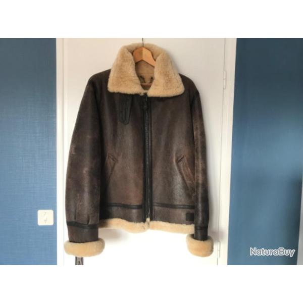 BLOUSON BOMBARDIER AVIATEUR  EN MOUTON RETOURN�