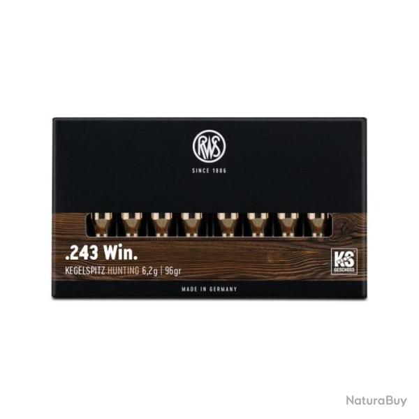 Balles RWS Kegelspitz - Cal. 243 Win - Par 1