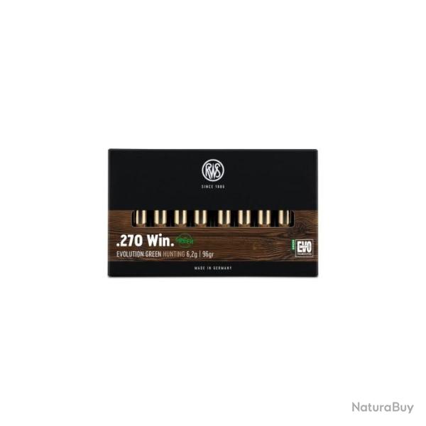 Balles RWS Evo Green - Cal. 270 Win - 270 win / Par 1