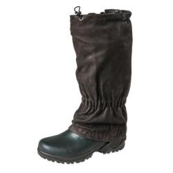 Gu&ecirc;tres Fritzmann cuir nubuck brun Taille unique