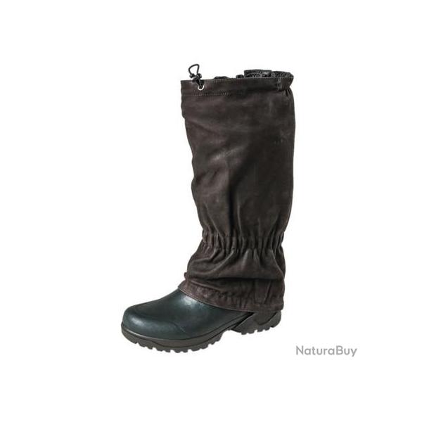 Gu�tres Fritzmann cuir nubuck brun Taille unique