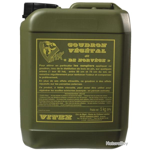 BIDON 5KG VITEX GOUDRON VEGETAL DE NORVEGE