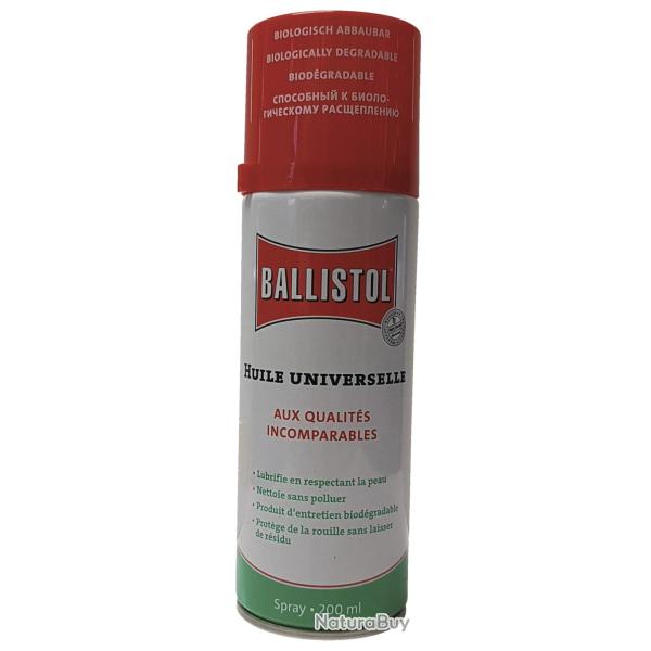 LUBRIFIANT BALLISTOL HUILE UNIVERSELLE A�ROSOL 200ML