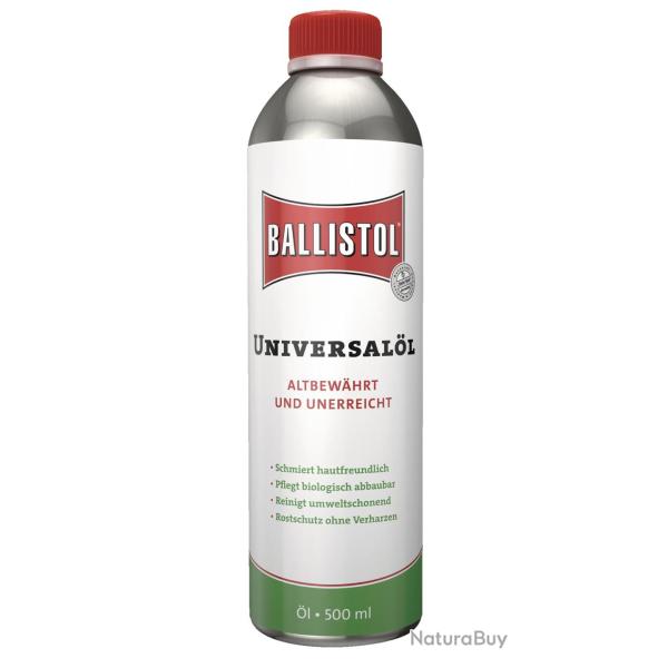 LUBRIFIANT BALLISTOL HUILE UNIVERSELLE BOUTEILLE 500ML