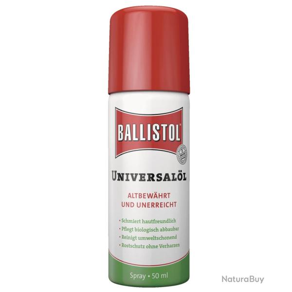 LUBRIFIANT BALLISTOL HUILE UNIVERSELLE A�ROSOL 50ML