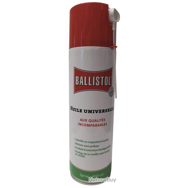 LUBRIFIANT BALLISTOL HUILE UNIVERSELLE A�ROSOL 400ML