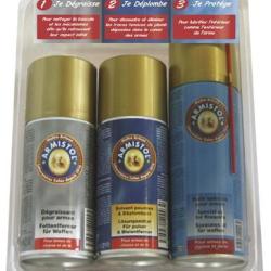 KIT ARMISTOL ENTRETIEN COMPLET POUR ARMES BLISTER DE 3