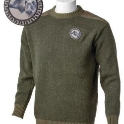 Pull col rond Bartavel P60 sangliers kaki