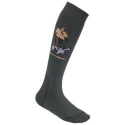 Chaussettes Mi-bas Estex ouverture Kaki P. 39/42