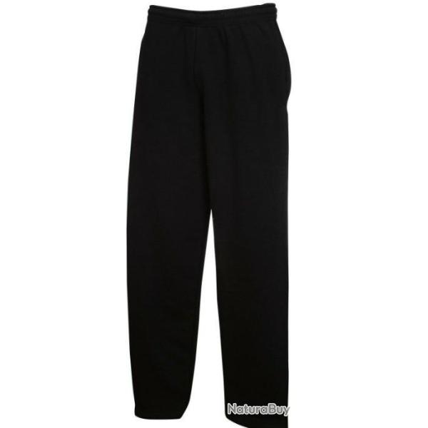 Bas de Jogging Molleton� Homme Noir bas Droit taille �lastique Neuf M/ L/XL /XXL/XXXL