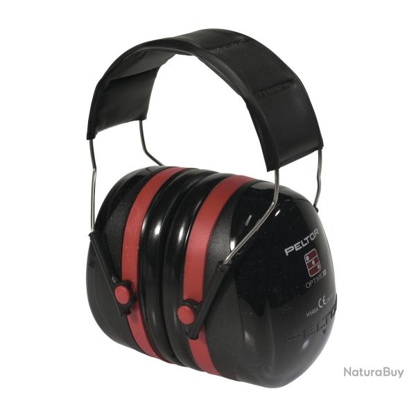 CASQUE PELTOR OPTIME III NOIR/ROUGE