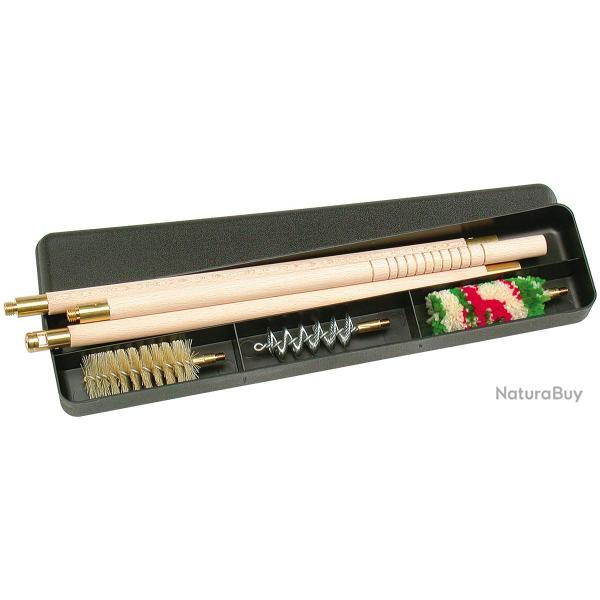 BOITE DE NETTOYAGE FUSIL STIL CRIN CAL. 16 BAGUETTE BOIS