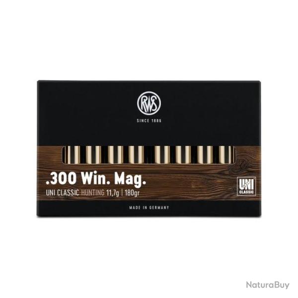 Balles RWS Uni Classic - 300 Win MAG / 180 / Par 1