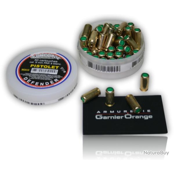 MUNITION A BLANC CAL 9 MM PAK BTE 50
