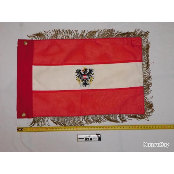 AUTRICHE : DRAPEAU FANION VOITURE DIPLOMATIQUE - PRESIDENT FEDERAL + MINISTRES DU GOUVERNEMENT