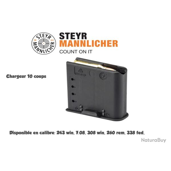 Chargeur STEYR Scout /Pro H 10 Cps 243 Win