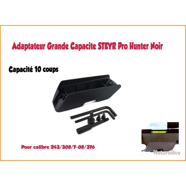 Adaptateur chargeur 10 cps STEYR Pro Hunter Noir 308 Win