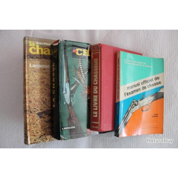 Lot 4 ouvrages chasse