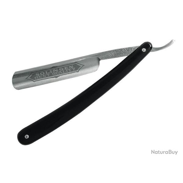 RASOIR DOVO 5/8 NOIR LAME CARBONE