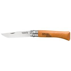 OPINEL TRADITION CARBONE N&deg; 10 MANCHE H&Ecirc;TRE LAME 10CM EN BLISTER