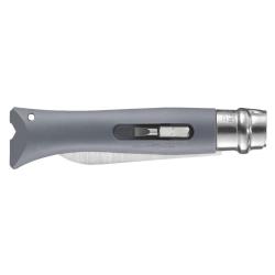 OPINEL BRICOLAGE N&deg; 9 GRIS MANCHE POLYAMIDE LAME 8CM EN BLISTER