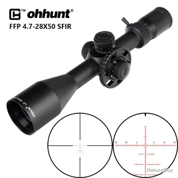 OHHUNT Lunette de chasse 4.7-28X50 - LIVRAISON GRATUITE !!