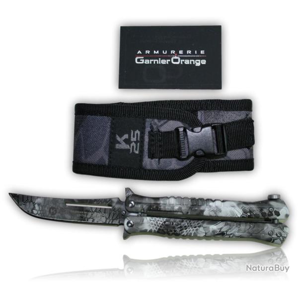 COUTEAU PAPILLON K25 CAMO KRYPTEK TYPHON 02142