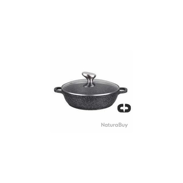 PRADEL EXCELLENCE THIERS MIJOTEUSE FAON PIERRE 32 CM TOUS FEUX +INDUCTION AVEC COUVERCLE EN VERRE