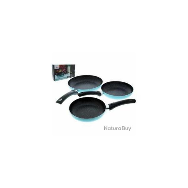 PRADEL EXCELLENCE THIERS LOT 3 PO�LES 18,20,24 cm INT�RIEUR FA�ON PIERRE MANCHE FIXE 1