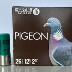 1 Carton de 250 cartouches  Bornaghi T4 Pigeon 36g plombs n&deg; 6 culot 20 mm