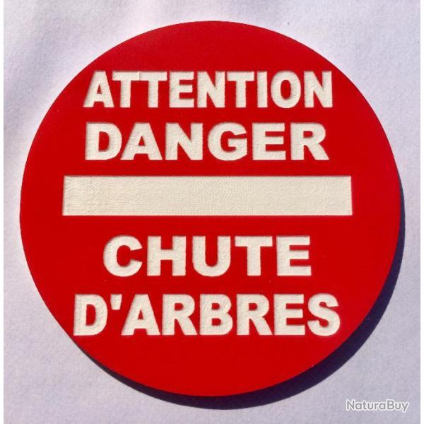 panneau ATTENTION DANGER CHUTE D'ARBRES � 300 mm signal�tique