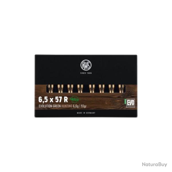Balles RWS Evo Green - Cal. 6.5x57 R - 6.5x57R / Par 1