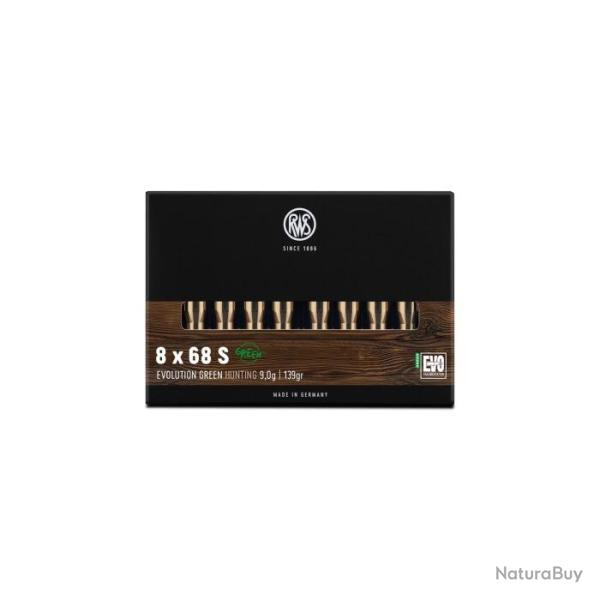 Balles RWS Evo Green - 8x68S / Par 1
