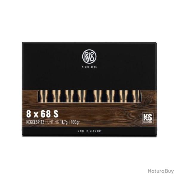 Balles RWS KS - 8x68S / 180 / Par 1