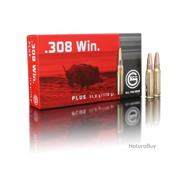 Cartouche Geco plus cal.308 WIN 170GR 11 G boite de 20
