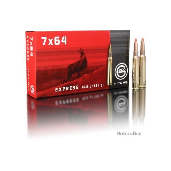Cartouche Geco express cal. 7X64 155GR 10 G boite de 20
