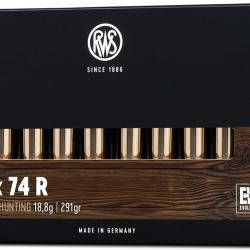 Cartouche RWS EVO cal.9,3X74 R 291GR 18,8 G boite de 20