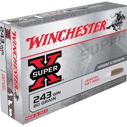 JACKETED SOFT POINT - WINCHESTER 243 win, 5.18 g, Boite de 20