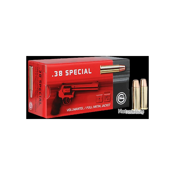 Cartouches Geco - Cal. 38 sp�cial - 158 grains FMJ - Lot de 1000