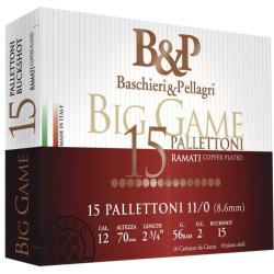CAL 12/70 - BIG GAME 15 PALLETTONI COPPER PLATED - BASCHIERI & PELLAGRI