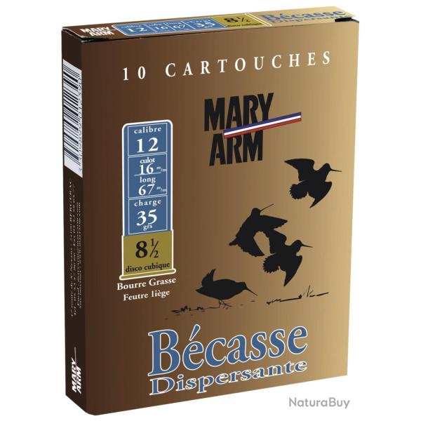 BTE 10 CART. MARY ARM B�CASSE DISPERSANTE CAL. 12 / 67 MM N� 8,5 35G GRASSE + DISPERSANTE