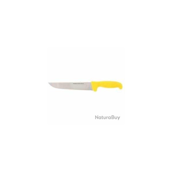 PRADEL EXCELLENCE THIERS COUTEAU CUISINE BOUCHER 21 cm MANCHE JAUNE SOUS BLISTER 1