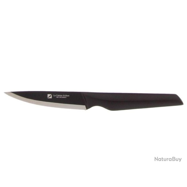 PRADEL LA CUISINE D'ALBERT DE THIERS GAMME ONYX COUTEAU OFFICE LAME 9 CM MANCHE ANTI-ADHERENTE NOIR1