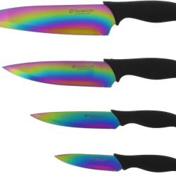 PRADEL EXCELLENCE THIERS BLOC 4 COUTEAUX LAMES REVETEMENT EN TITANE 1