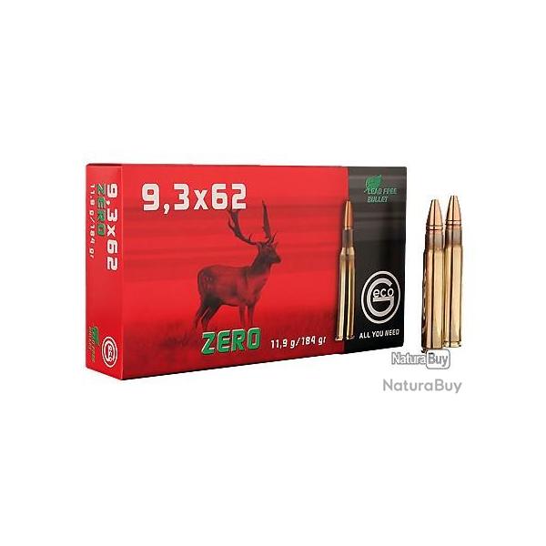 BTE 20 CART. GECO ZERO CAL. 9,3X62 184GR 11,9 G