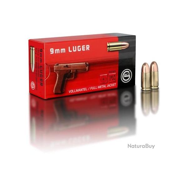 VOLLMANTEL / FMJ - GECO -, 9 mm para, Boite de 50, 124 gr