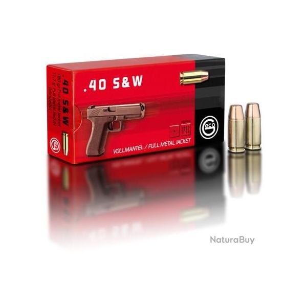 VOLLMANTEL / FMJ - GECO -, 40 s&w, Boite de 50, 180 gr